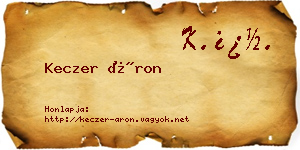 Keczer Áron névjegykártya